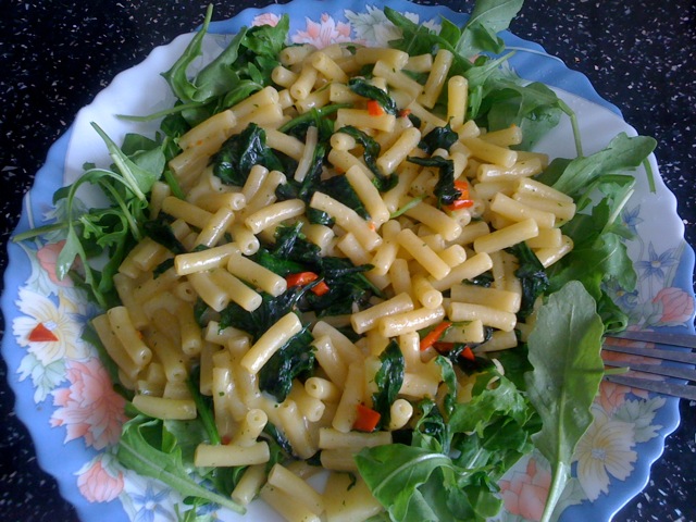 pasta with spinach